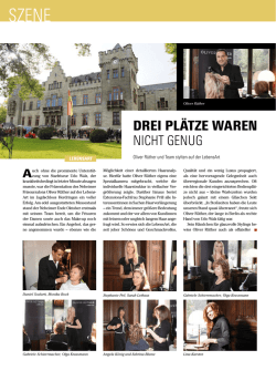 Drei Plätze waren nicht genug