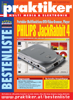 PHILIPS JackRabbit4: Portabler Multifunktions-DVD-Video