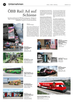 ÖBB Rail Ad auf Schiene