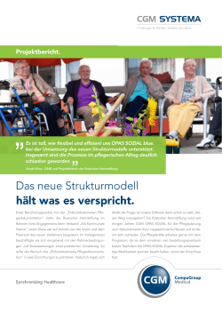Projektbericht bei der Rostocker Heimstiftung