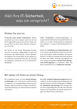 H&auml;lt Ihre IT-Sicherheit, was sie verspricht?