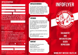 Infoflyer - Rot-Wei&szlig;e Hilfe Kaiserslautern