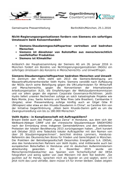 Pressemitteilung von Dachverband, Gegenströmung, Pro