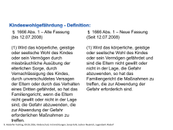 Definition von Kindeswohlgefährdung