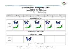 Stundenplan Kindergarten Falter - Schule Oberwil