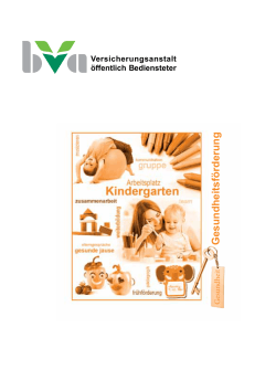 Folder "Arbeitsplatz Kindergarten"
