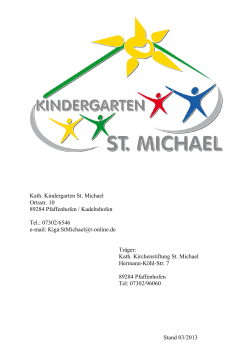 Kath. Kindergarten St. Michael Ortsstr. 10 89284 Pfaffenhofen