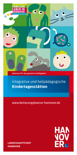 Integrative und heilpädagogische Kindertagesstätten