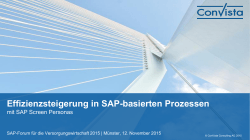 Effizienzsteigerung in SAP-basierten Prozessen