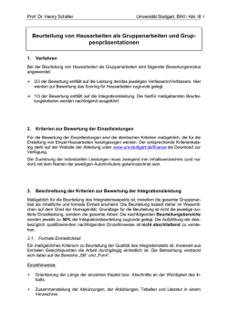 Gruppenarbeitsscoring - Universit&auml;t Stuttgart