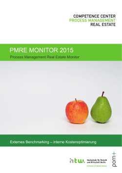 PMRE Monitor 2015 - Frauen in der Immobilienwirtschaft e.V.