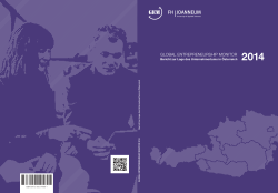 GLOBAL ENTREPRENEURSHIP MONITOR