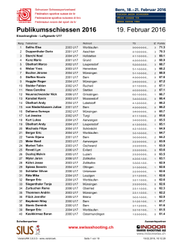 Publikumsschiessen 2016