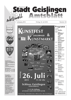 Amtsblatt Geislingen KW30