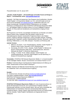 Ingolstadt, 11 - Gewebe. Textile Projekte