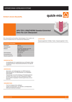 APU-TEX LOBATHERM Gewebe-Eckwinkel Ultra