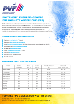 polyphenylensulfid-gewebe für höchste - PVF
