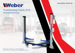 Produktkatalog Frühjahr 2016 - Weber