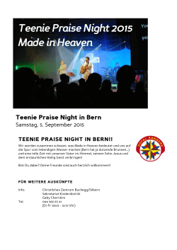 Teenie Praise Night 2015 Made in Heaven