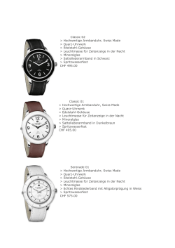 Classic 02 > Hochwertige Armbanduhr, Swiss Made > Quarz