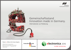 Gemeinschaftsstand Innovation made in Germany.