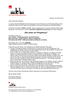 Einladung Fraktion-vor-Ort SPD-Ortsverein Mitte