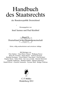 Handbuch des Staatsrechts