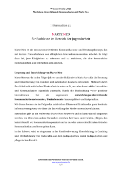 Die Bemühungen um die Integration von Kindern mit besonderen