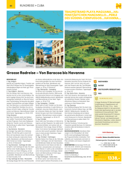 Gros se Radreise &ndash; Von Baracoa bis Havanna