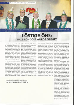Page 1 & i Die „Goldfasanen" der Rondorfer„0hs". Von links Hans