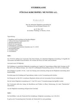 Protokoll der Mitgliederversammlung vom 19.05.2015