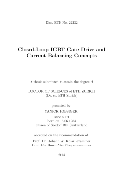 Closed-Loop IGBT Gate Drive and Current - ETH E