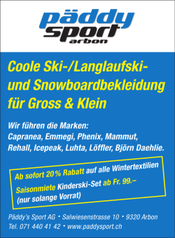 Coole Ski-/Langlaufski- und Snowboardbekleidung für Gross & Klein