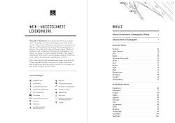 INHALT WEIN &ndash; AUSGEZEICHNETE LEBENSKULTUR.