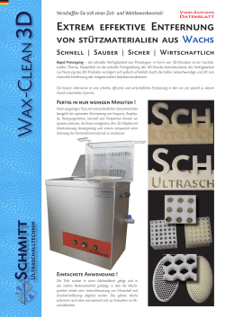Wax-Clean - Schmitt Ultraschall