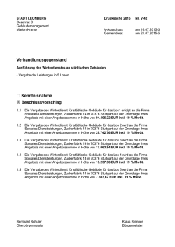 Drucksache V 42 - Winterdienst an st&auml;dtischen Geb&auml;uden