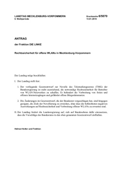 Drucksache 6/5070 - Landtag Mecklenburg Vorpommern