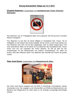 Ehrung ehrenamtlich T&auml;tiger 2015x
