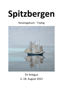 SV Antigua 3.-18. August 2015 - Spitsbergen