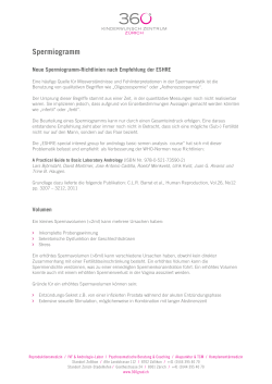 Spermiogramm PDF - 360 Grad Kinderwunsch Zentrum Zürich