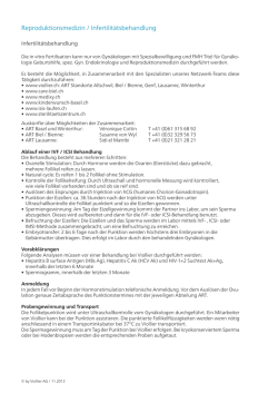 Infertilit&auml;tsbehandlung 20.10.2015