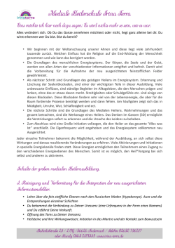 Mediale Heilerschule Irina Terra
