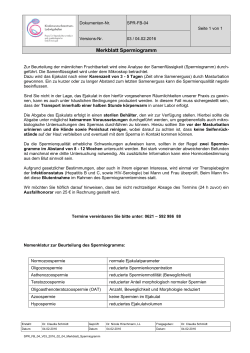 Merkblatt Spermiogramm - Kinderwunschzentrum Ludwigshafen