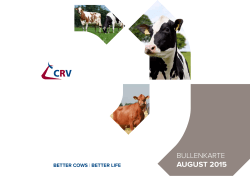 Bullenkarte Holstein August 2015