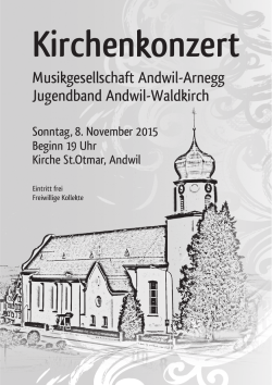 Kirchenkonzert - Musikgesellschaft Andwil