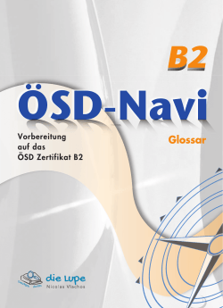 ÖSD-NAVI B2 Glossar - Deutsch durch die Lupe