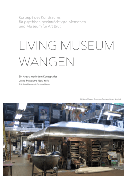 Konzept Living Museum Wangen 2015