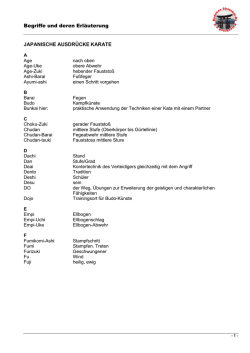 Japanische Fachausdr&uuml;cke (als pdf) - Budokan-Shotokai
