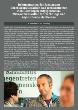 Dokumentation der Fachtagung