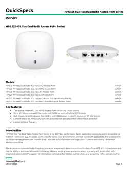 HPE 525 802.11ac Dual Radio Access Point Series